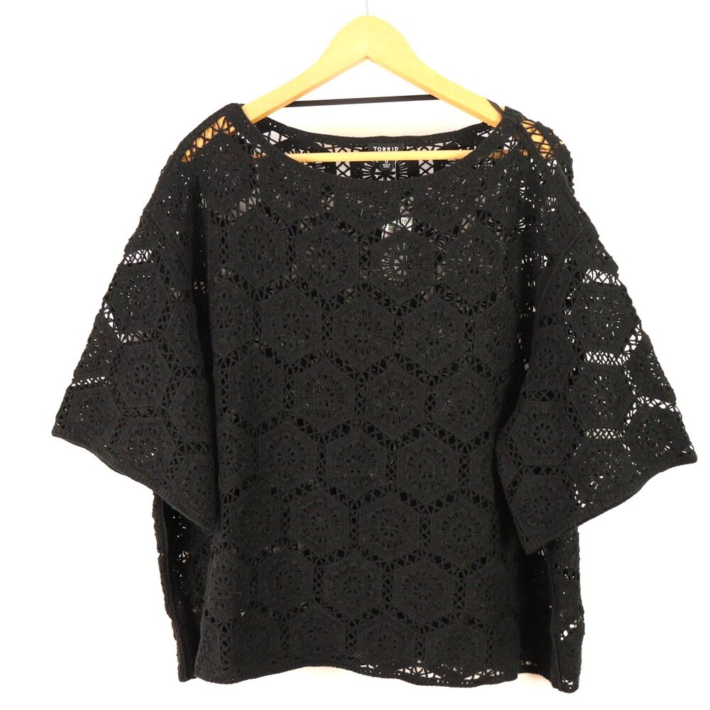 NWT Torrid Crochet Pullover Sweater size 0 / Large / 12